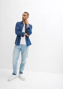 T-skjorte i ren økologisk bomull, Slim Fit (2-pack), bonprix