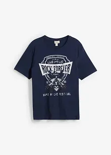 T-skjorte med maskulin print, bonprix