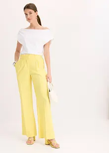 Off shoulder-topp i økologisk bomull, bonprix