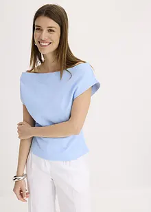 Off shoulder-topp i økologisk bomull, bonprix
