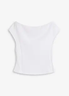 Off shoulder-topp i økologisk bomull, bonprix