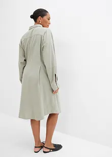Skjortekjole i viskosemiks med asymmetrisk fald, bonprix