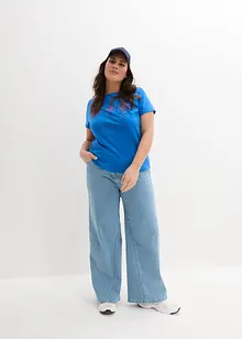 Basic T-skjorte med trykk (2-pack), bonprix