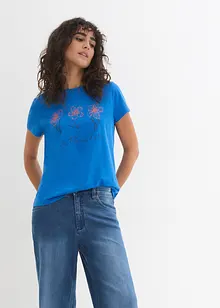 Basic T-skjorte med trykk (2-pack), bonprix