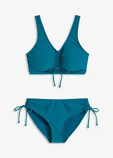 Bustier-bikini (2-delt sett) med knytebånd, bonprix