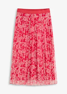 Plisséskjørt i jerseymesh, bonprix