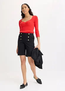Bermudashorts med dekorative knapper, bonprix