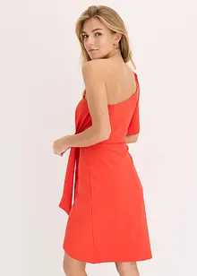 One shoulder-kjole med rynking, bonprix