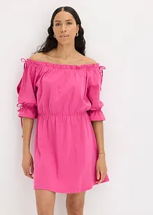 Jerseykjole med carmenutringning, bonprix