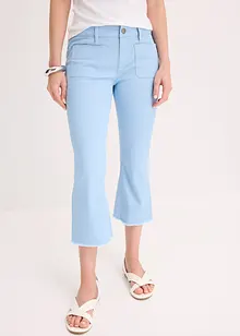 Capribukse i bomull med stretch, bonprix