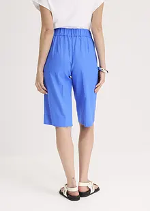 Bermudashorts i luftig linmiks med vide ben, bonprix