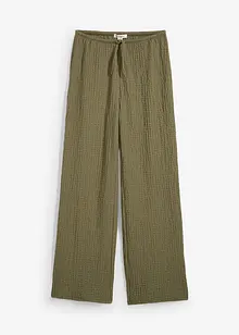Vid slip on-bukse av krepp, bonprix