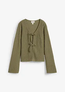 Cardigan i barcrepe, bonprix