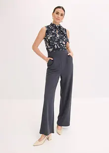 Jumpsuit med chiffon, bonprix