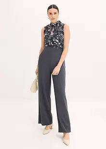 Jumpsuit med chiffon, bonprix