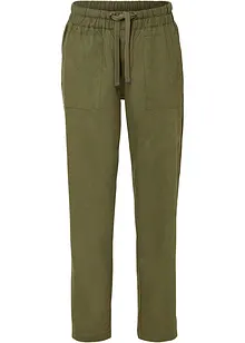 Slip on-bukse av luftig linmiks, bonprix