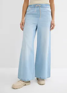 Wide Leg-jeans, Mid Waist, komfortlinning, bonprix