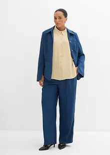 Oversized bluse i krepp med fin struktur, bonprix