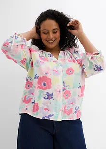 Bluse i bomullsmusselin, bonprix