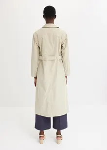 Kåpe i trenchcoat-look med avtagbare ermer og nederdel, bonprix