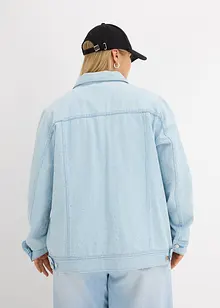 Jeansjakke med strass, bonprix