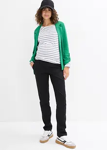 Elegant mammabukse i hudvennlig bomullsmiks med rette ben, bonprix