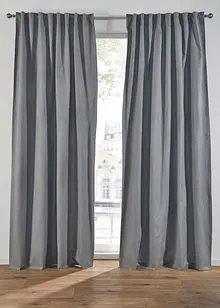 Mørkleggingsgardin i strukturert materiale med resirkulert polyester (1-pack), bonprix