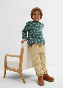 Pull on-bukse i ren bomull (2-pack), bonprix