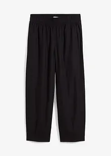 Slip on-bukse med lin, 7/8-lengde, bonprix