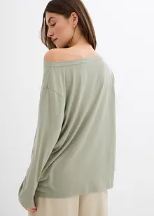 Off shoulder-topp i myk modalmiks, bonprix