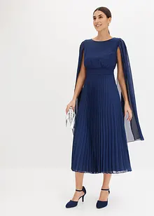 Chiffonkjole med plissert skjørt, bonprix