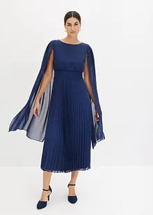 Chiffonkjole med plissert skjørt, bonprix