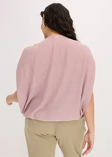 Lurex-topp med drapering, bonprix