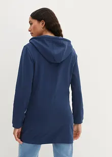 Lang sweatjakke med glidelåslommer, bonprix