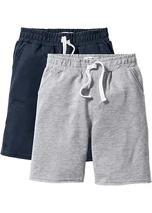 Trikot-bermudashorts i myk bomullsmiks (2-pack), bonprix
