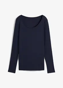 Langermet topp i 100% økologisk bomull, bonprix