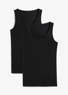 Singlet med stretch (2-pack), bonprix