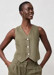 Vest i lin, bonprix