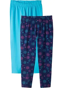 Caprileggings med økologisk bomull (2-pack), bonprix