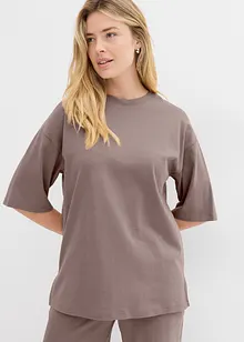 Lang topp i interlock-materiale, bonprix