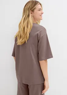 Lang topp i interlock-materiale, bonprix