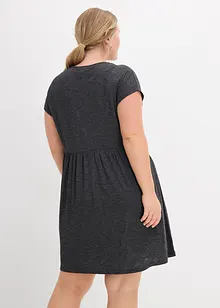 Trikotkjole i viskosemiks med print, bonprix