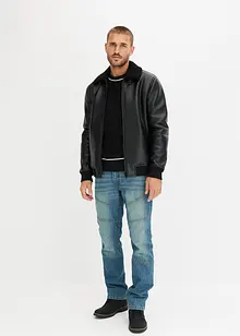 Regular Fit-jeans i formstabil denim, Straight, bonprix