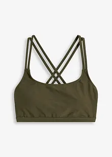 Bustier-bikinitopp med kryssende stropper, bonprix