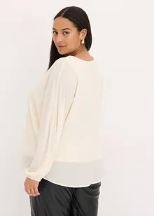 Tunika i chiffon med strass, bonprix