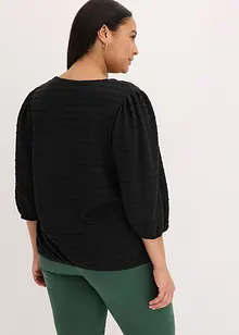 Trikot-tunika med strukturmønster, bonprix