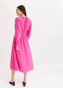 Maxikjole i poplin, bonprix