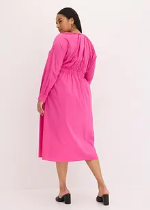 Maxikjole i poplin, bonprix