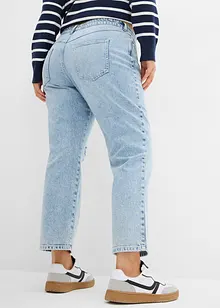 Straight-jeans, Mid Waist komfortlinning, cropped, bonprix