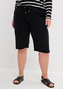Bermudashorts i trikotmateriale med oppbrett, bonprix